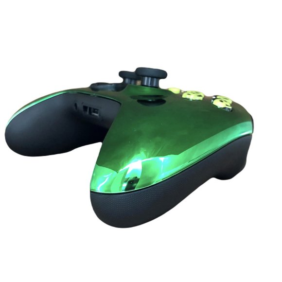 Custom Microsoft Xbox Series X / S Wireless Controller - Glossy Chrome Green - Picture 2 of 8